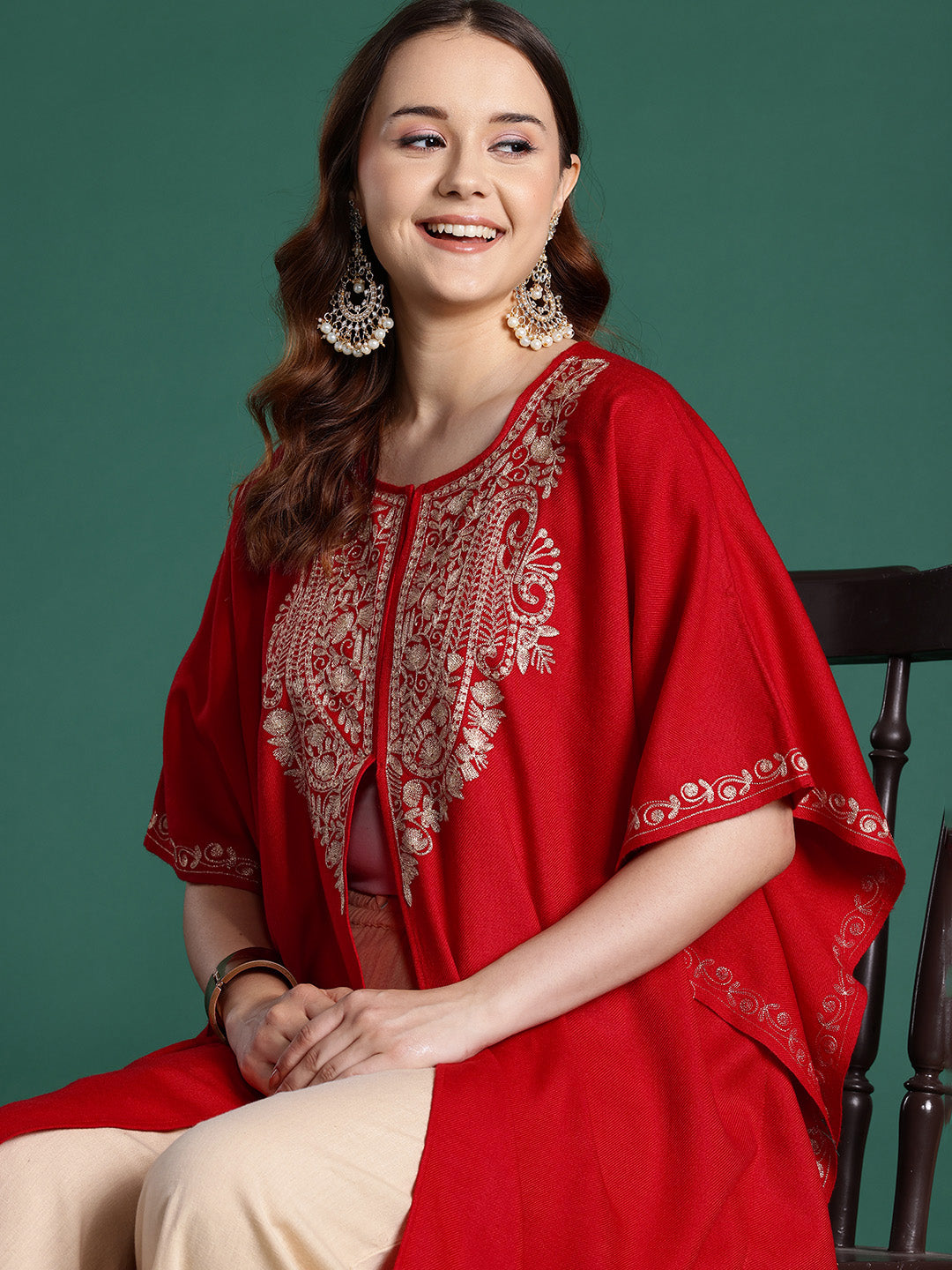 kashmiri lady dress Kashmiri Dress for Women with Aari Embroidery