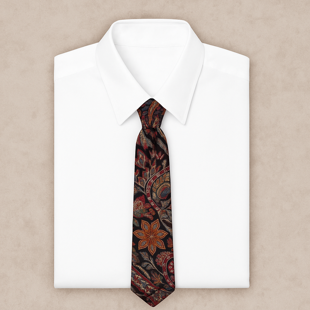 Men Kashimiri Kaani Broad Tie