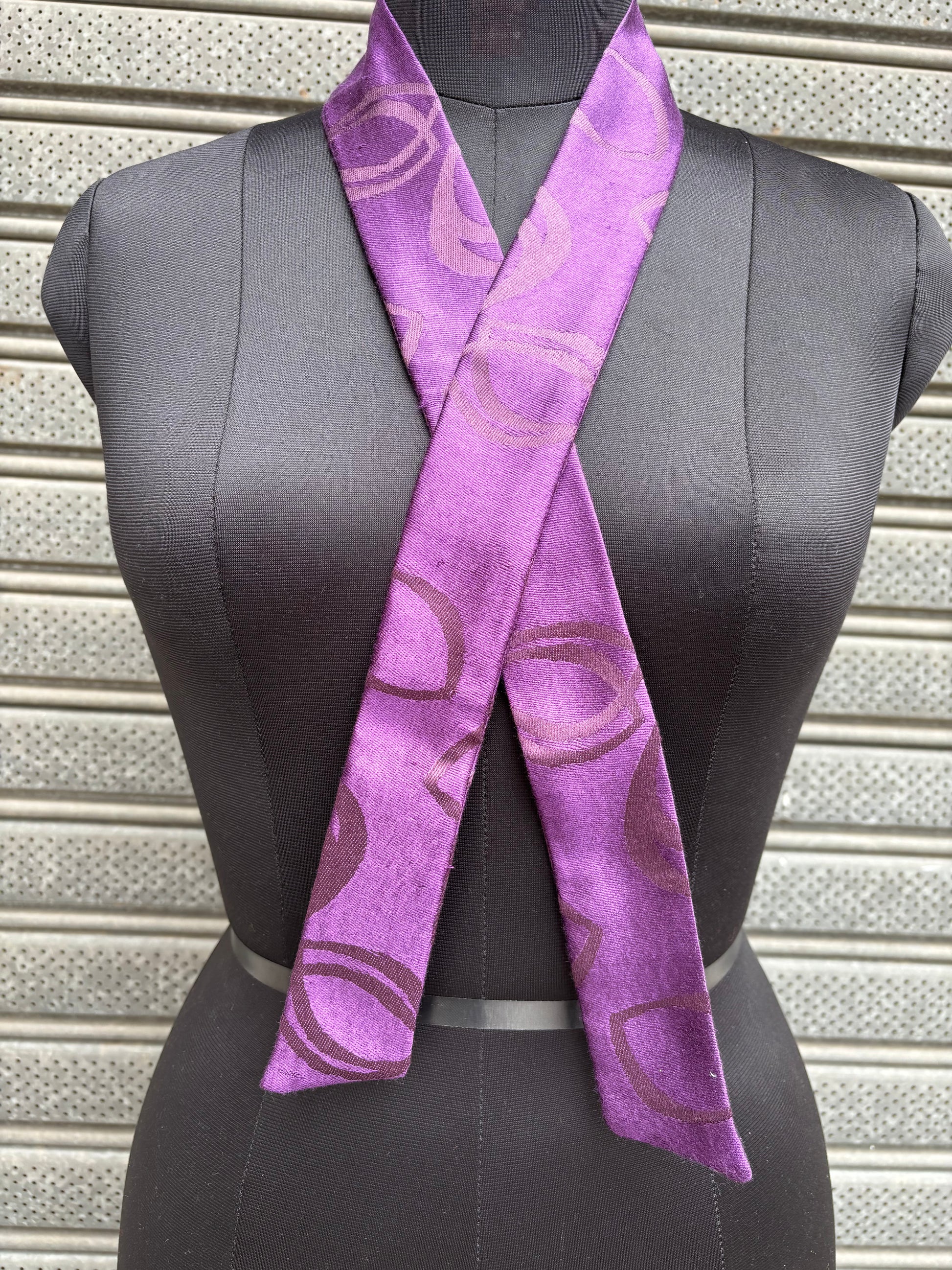 Women Purple Handmade Neck Tie