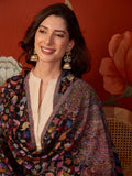Black Kashmiri Kaani Stole