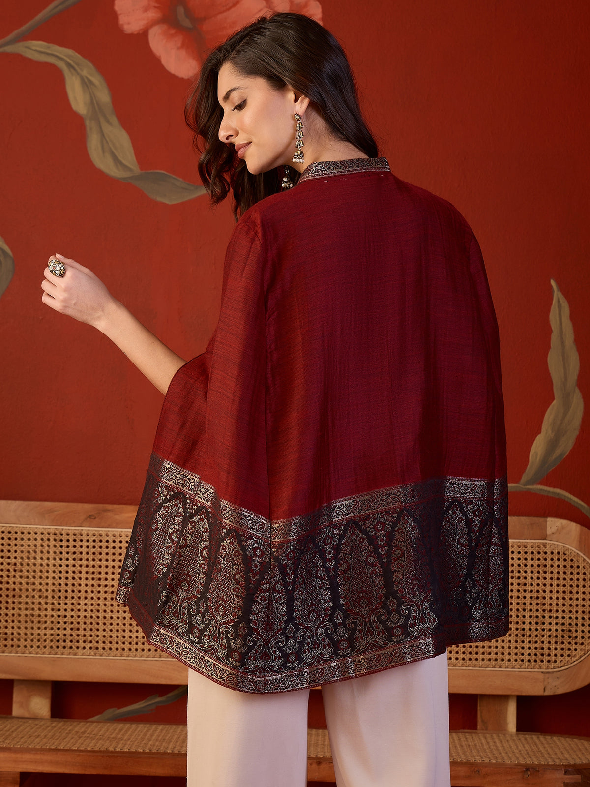 Zeba Moonlight Kaani Cape Jacket