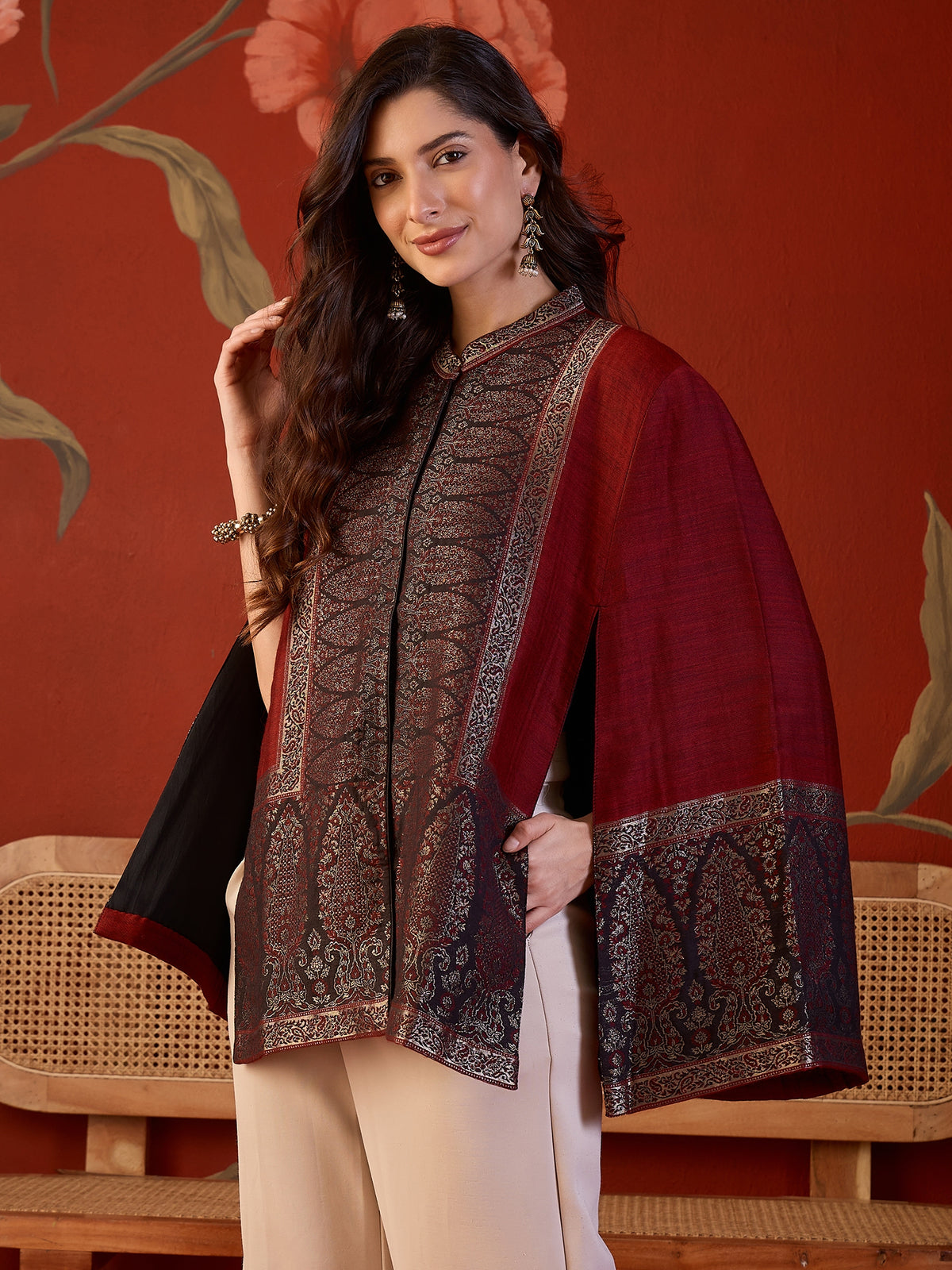 Zeba Moonlight Kaani Cape Jacket