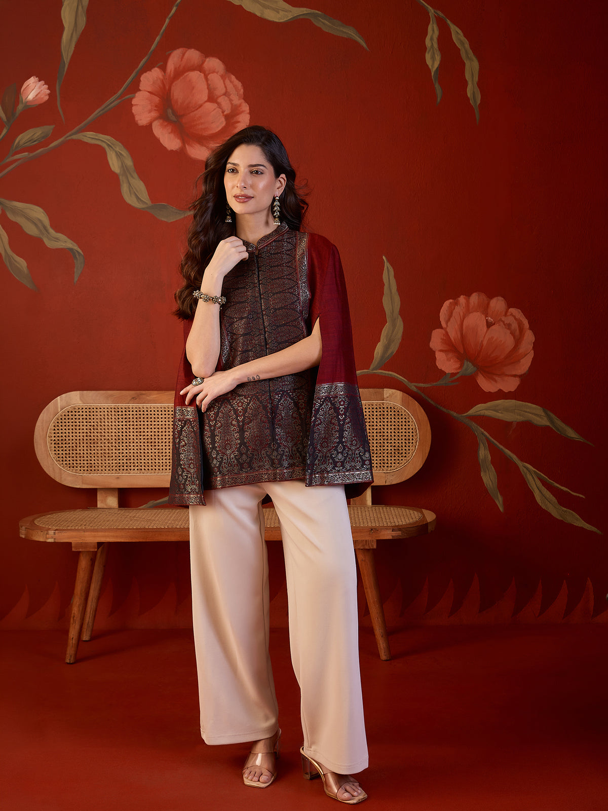 Zeba Moonlight Kaani Cape Jacket