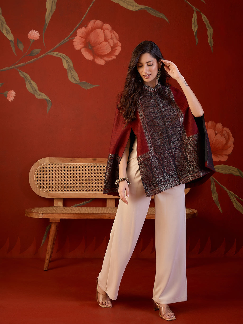 Zeba Moonlight Kaani Cape Jacket