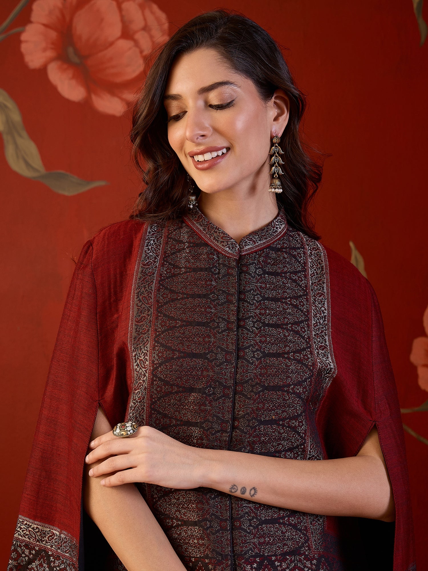 Zeba Moonlight Kaani Cape Jacket