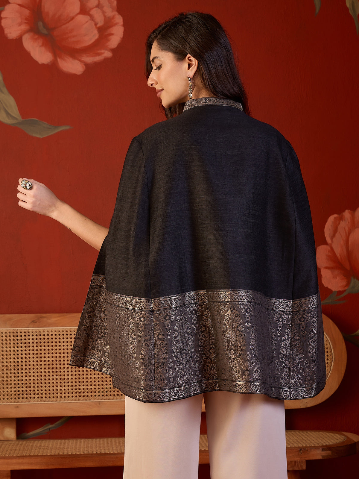 Zeba Moonlight Kaani Cape Jacket