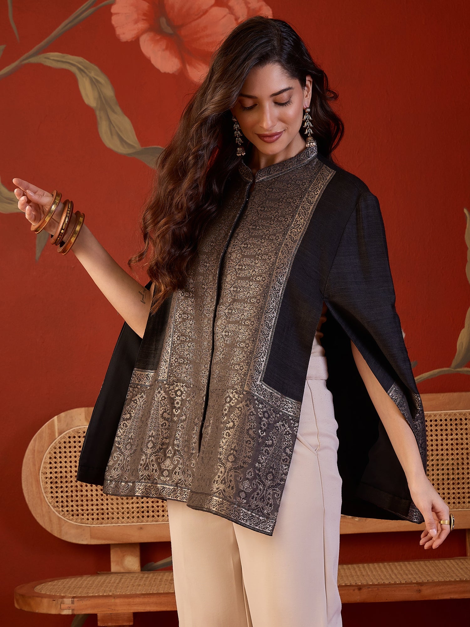 Zeba Moonlight Kaani Cape Jacket