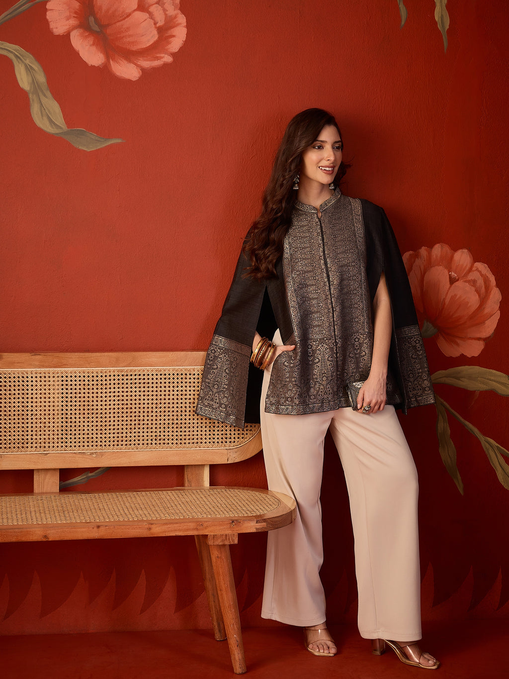 Zeba Moonlight Kaani Cape Jacket