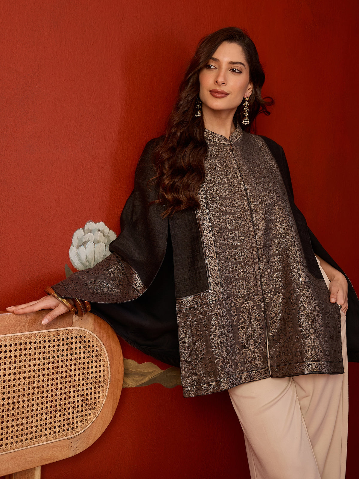 Zeba Moonlight Kaani Cape Jacket