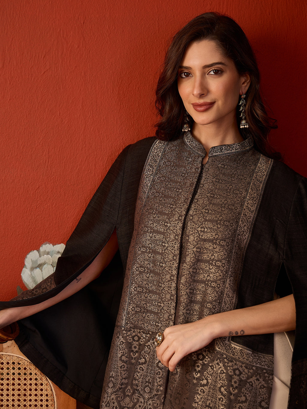 Zeba Moonlight Kaani Cape Jacket