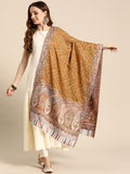 Ethnic Mustard Motifs Stole