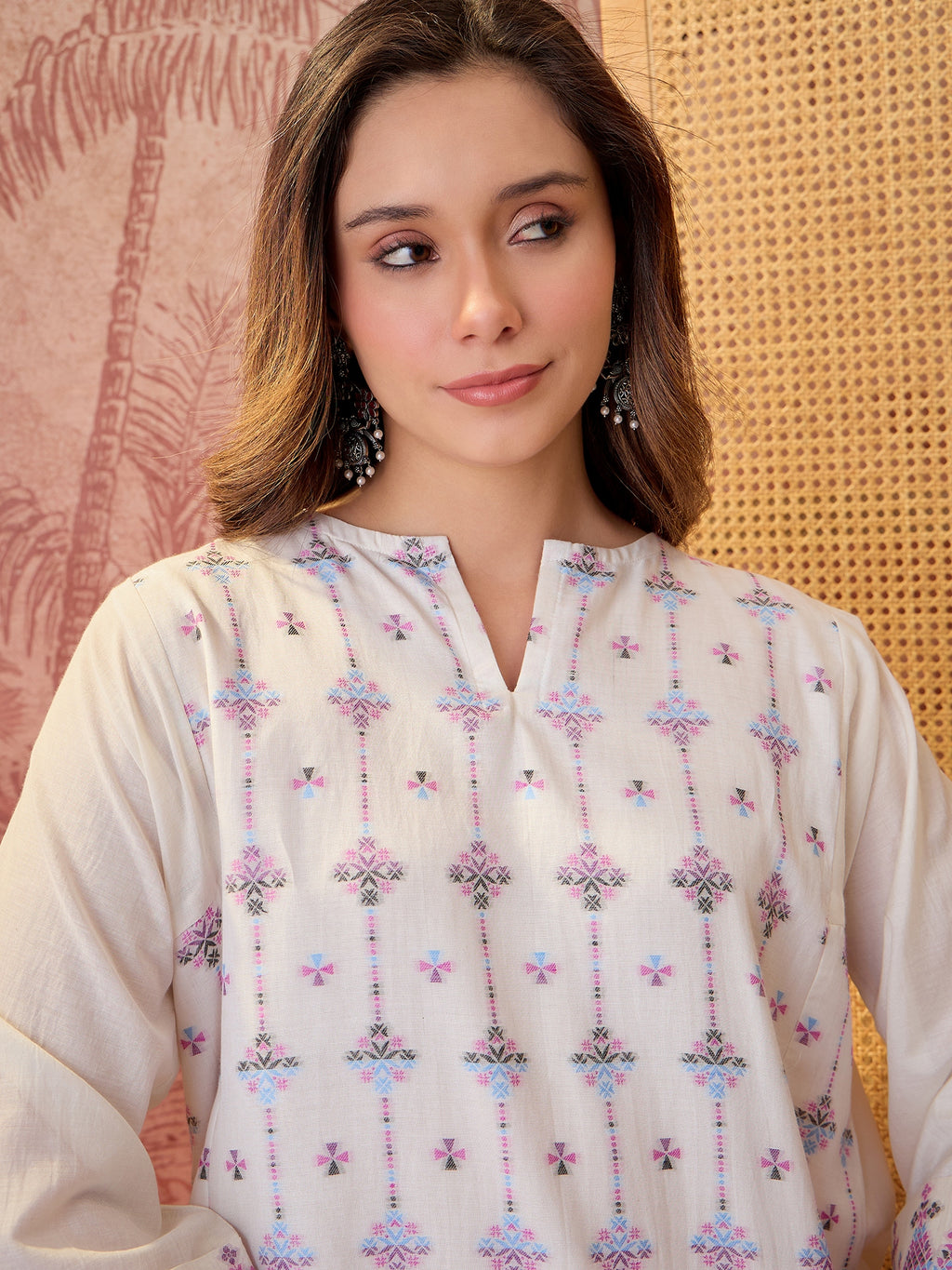 Women White Co-ord Set
