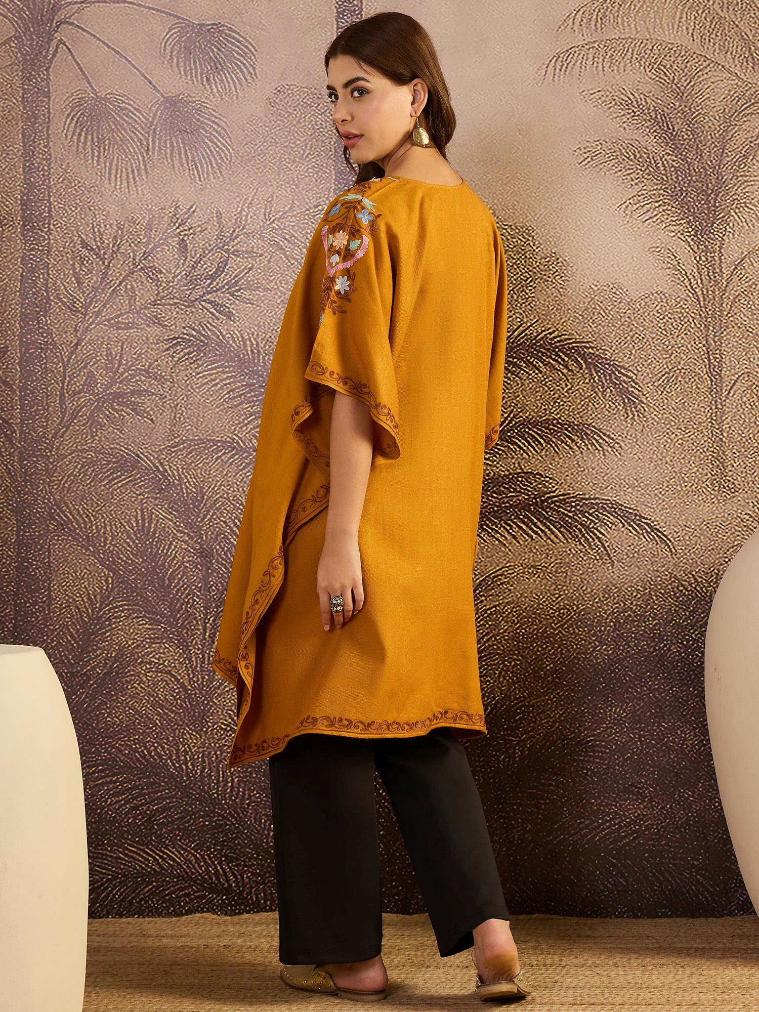Aarohi Kashmiri Embroidery Kaftan