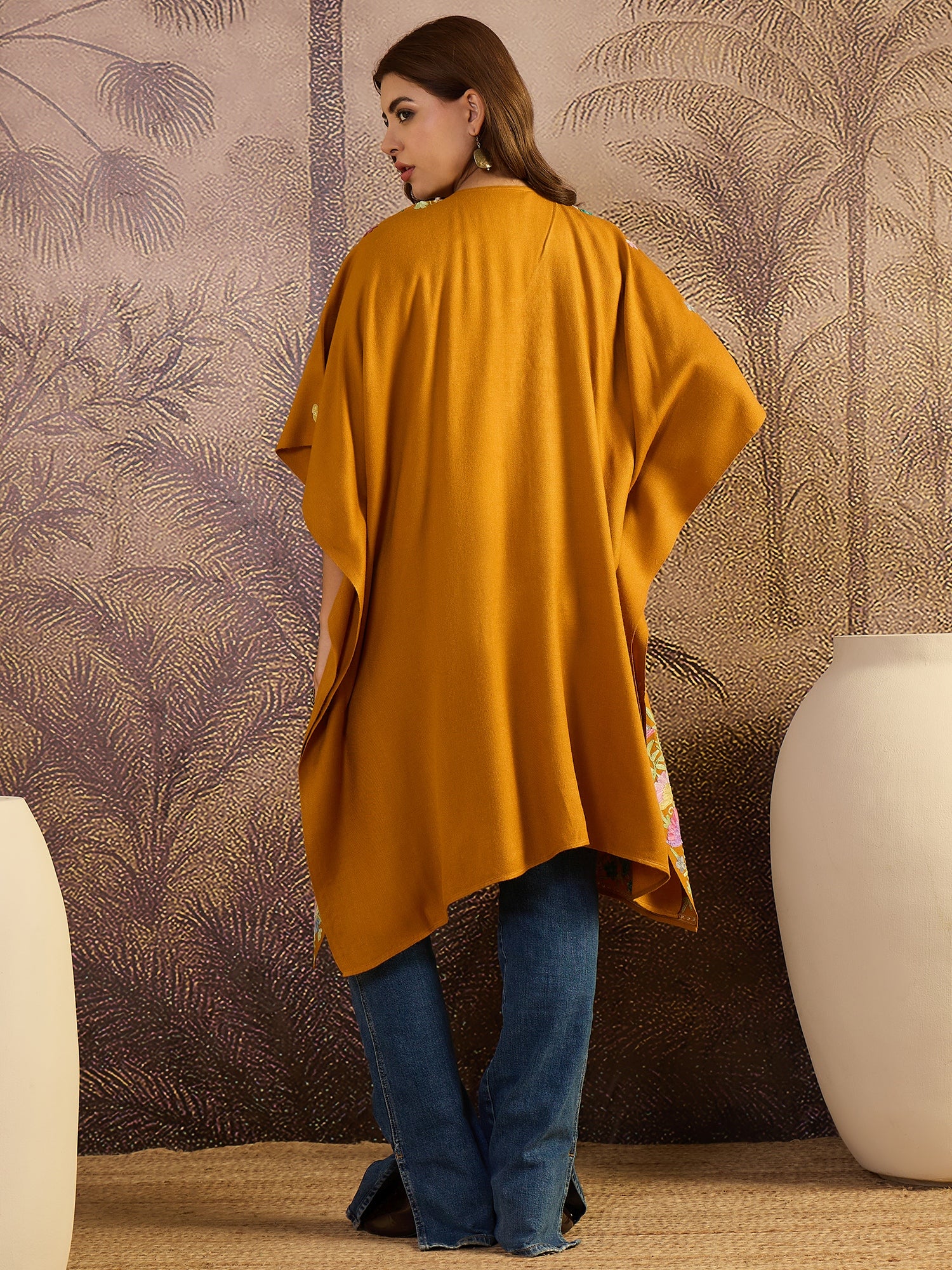 Mehr Kashmiri Embroidery Kaftan