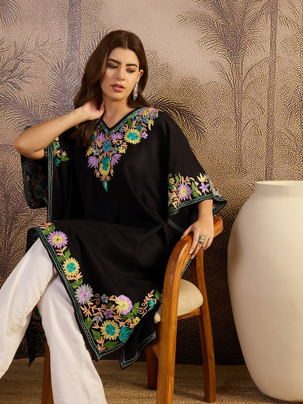 Aira Kashmiri Embroidery Kaftan Kurta