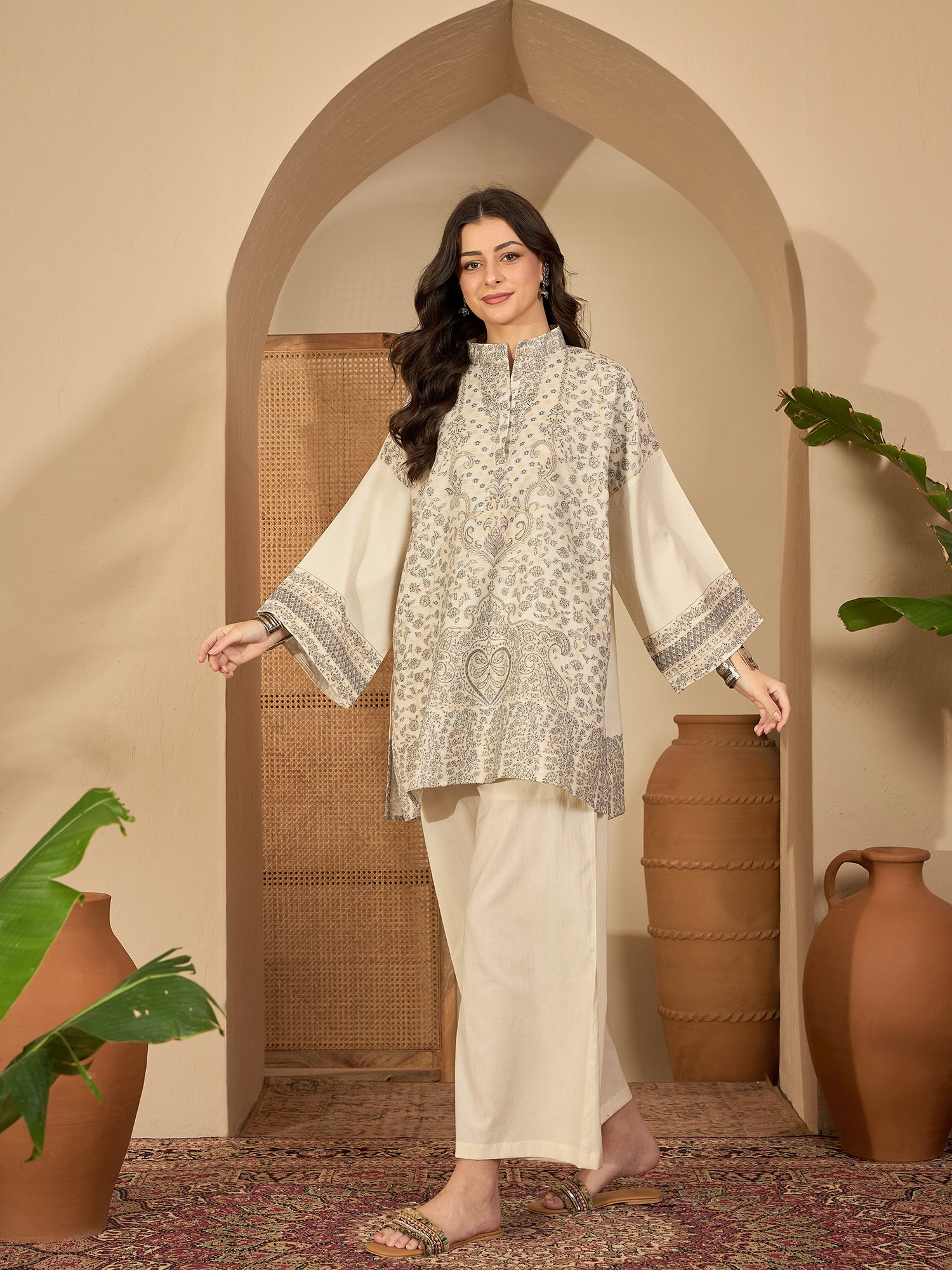 Women White Co-ord Set