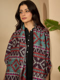Women Multicoloured Woven Design Geometric Stole