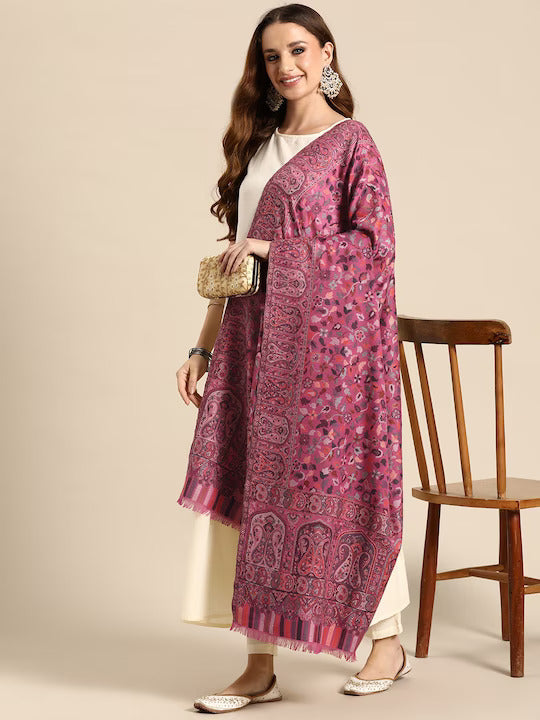 Hari Kashmiri Gajjari Kaani Shawl