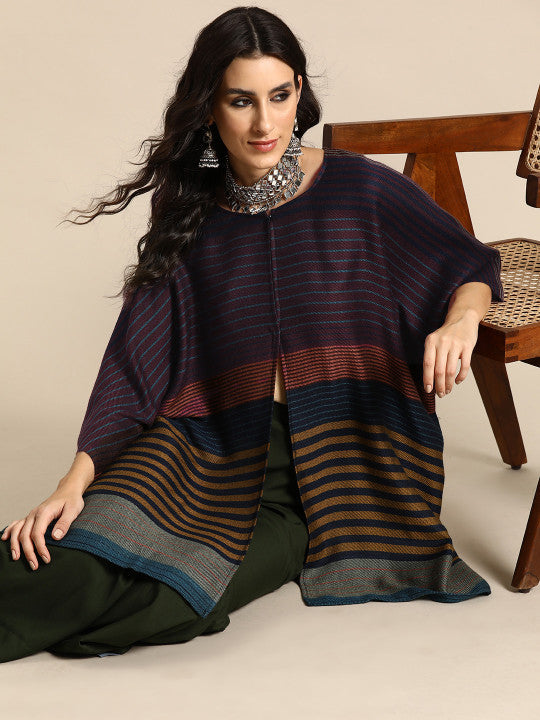 Whispering Stripes Jacquard Kaftan