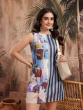 Women Abstract Print A-Line Dress