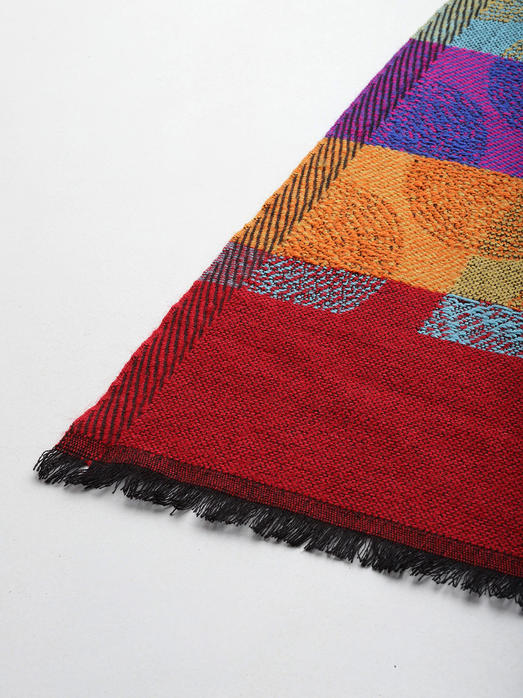 Women Geometric Woven Design Acrylic Stole
