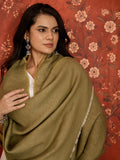 Olive & Mustard Colorblocked Reversible Stole