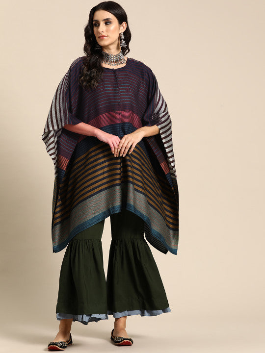 Whispering Stripes Jacquard Kaftan