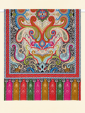 Red Kalamkari Ethnic Motifs Shawl