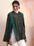 Arohi green kaani cape Jacket