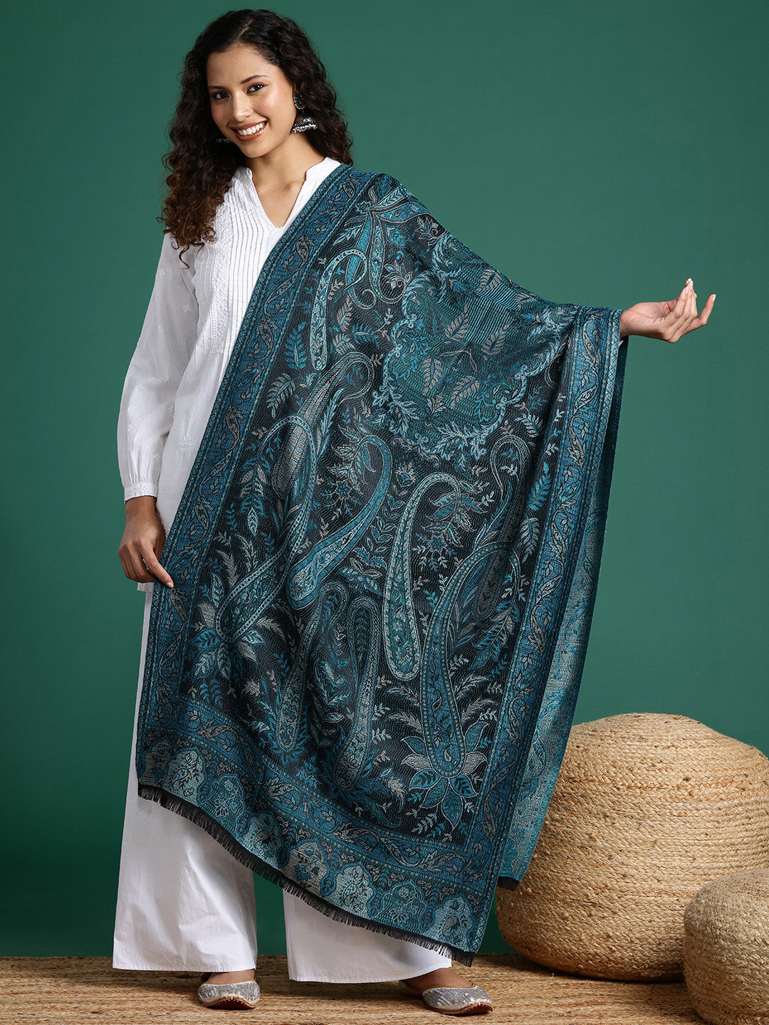Women Woven Design Stole