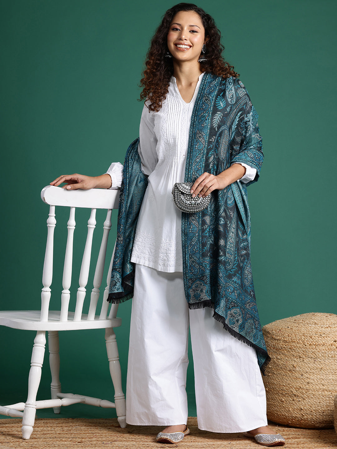 Women Woven Design Stole