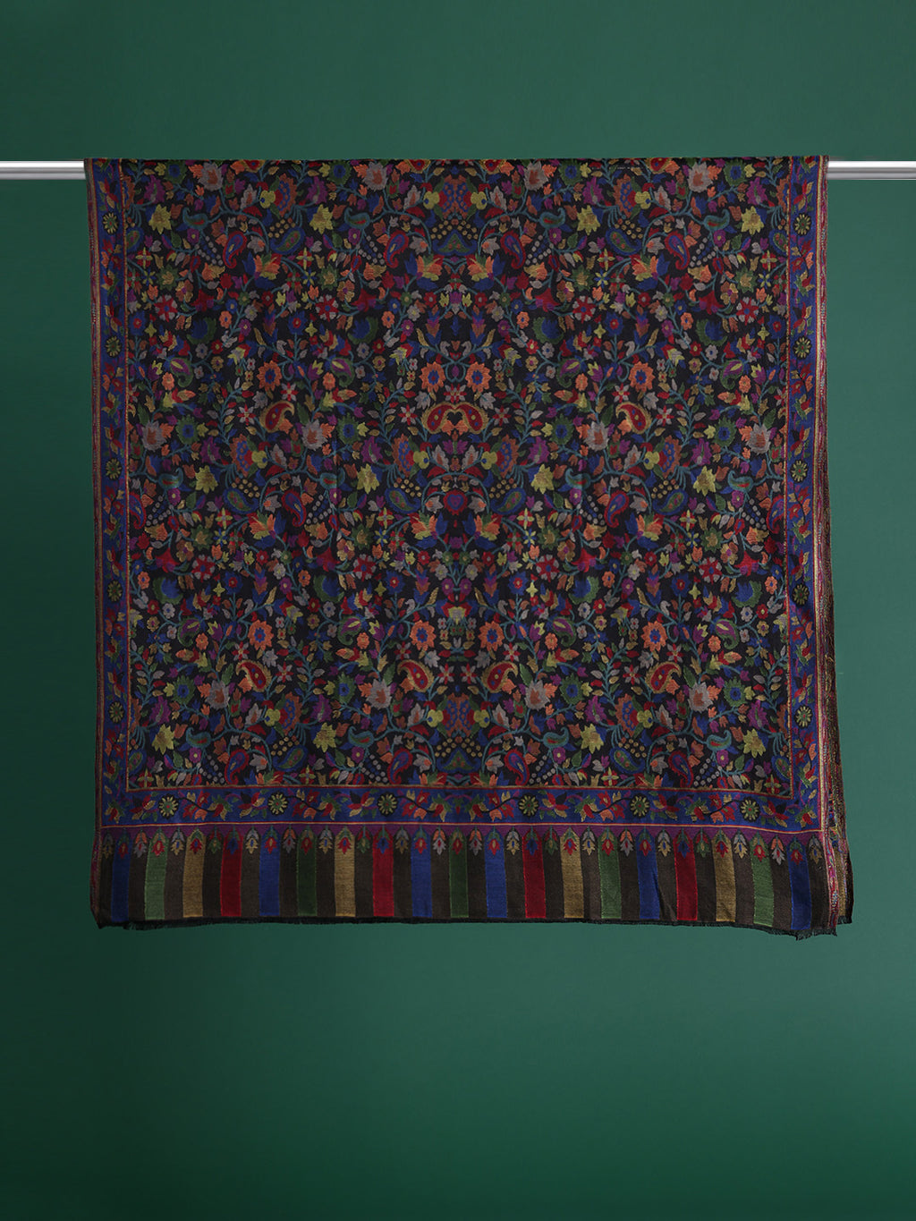 Women Floral Woven Design Shawl