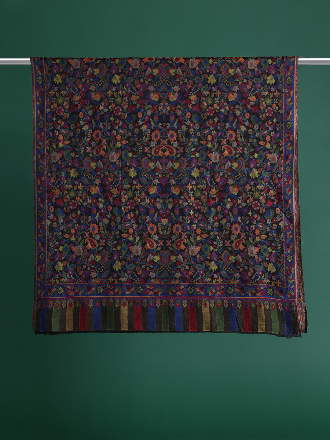 Women Floral Woven Design Shawl