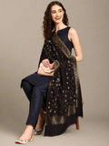 Black Zari Stole