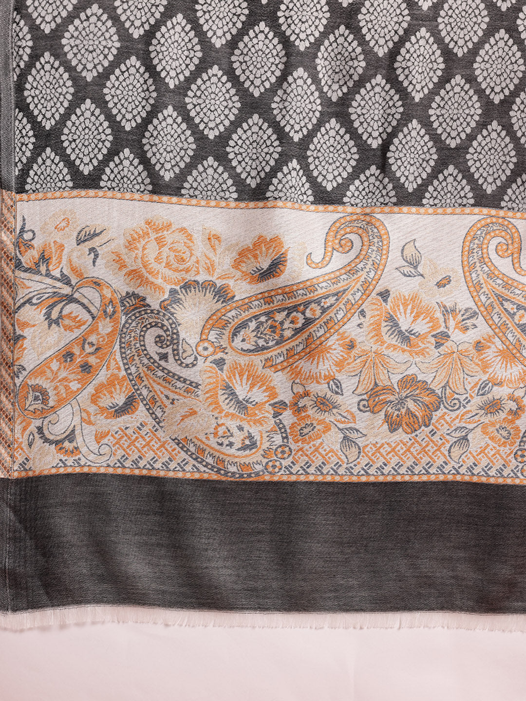 Women Floral Woven Design Stole