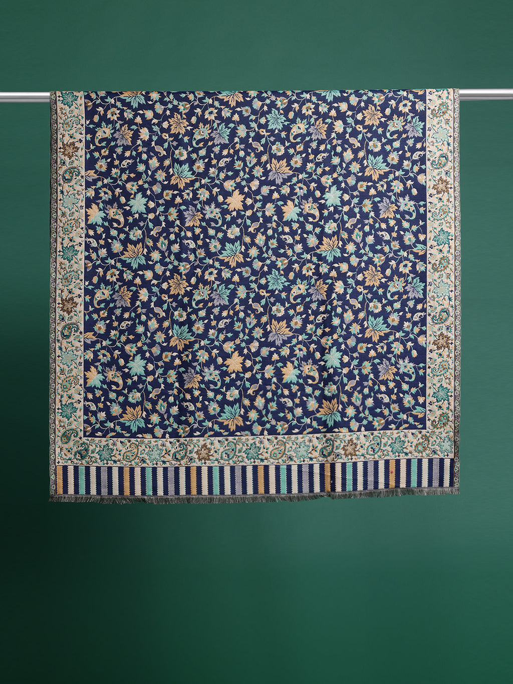 Floral Woven Design Shawl