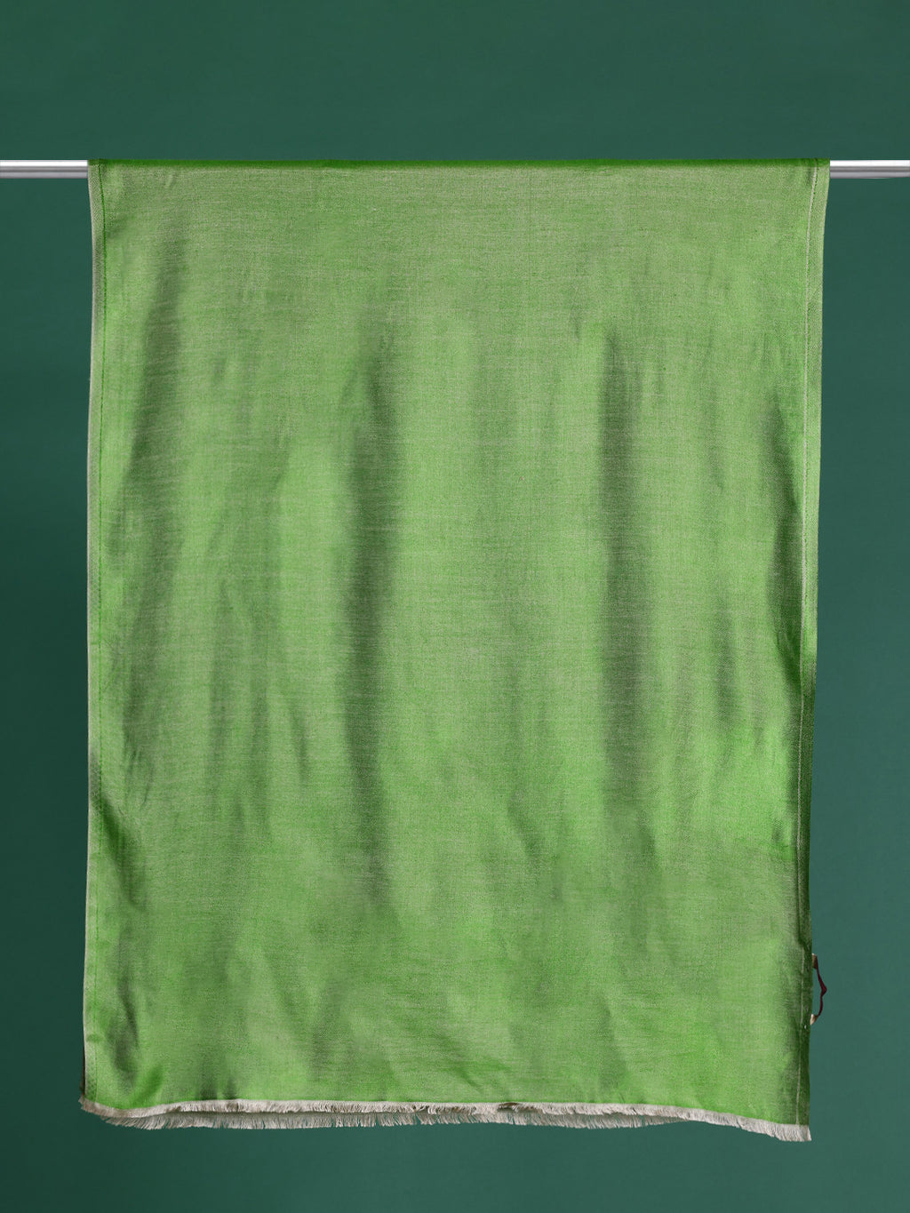 Women Green Solid Reversible Stole