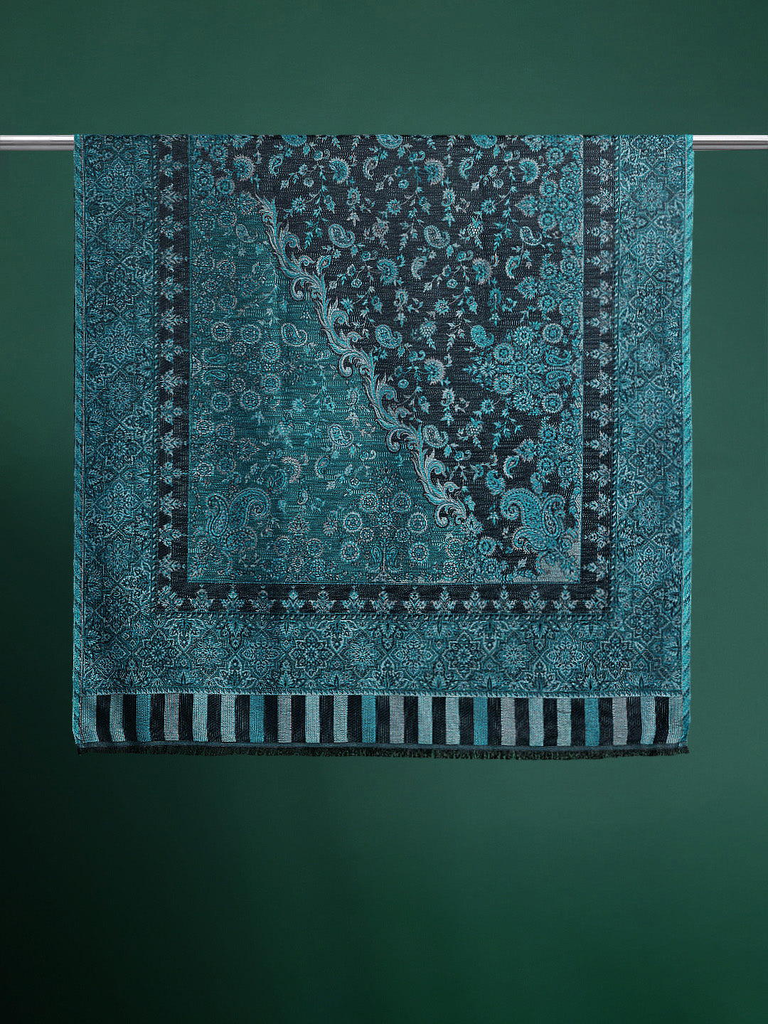 Floral Woven Design Shawl