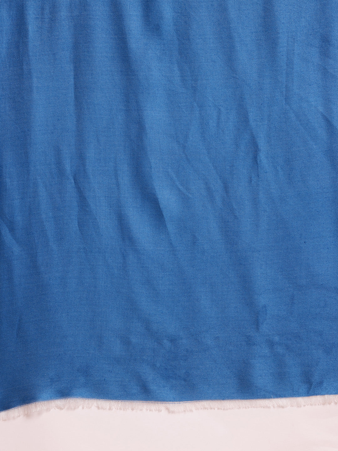 Women Royal Blue Solid Reversible Stole