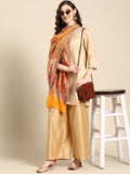Mustard Jamawar Stole