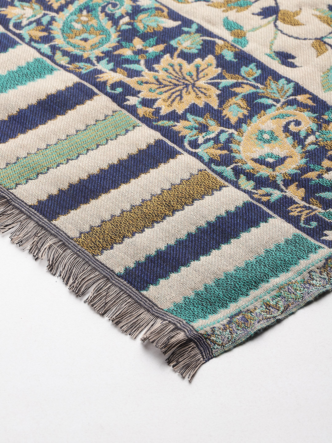 Floral Woven Design Shawl