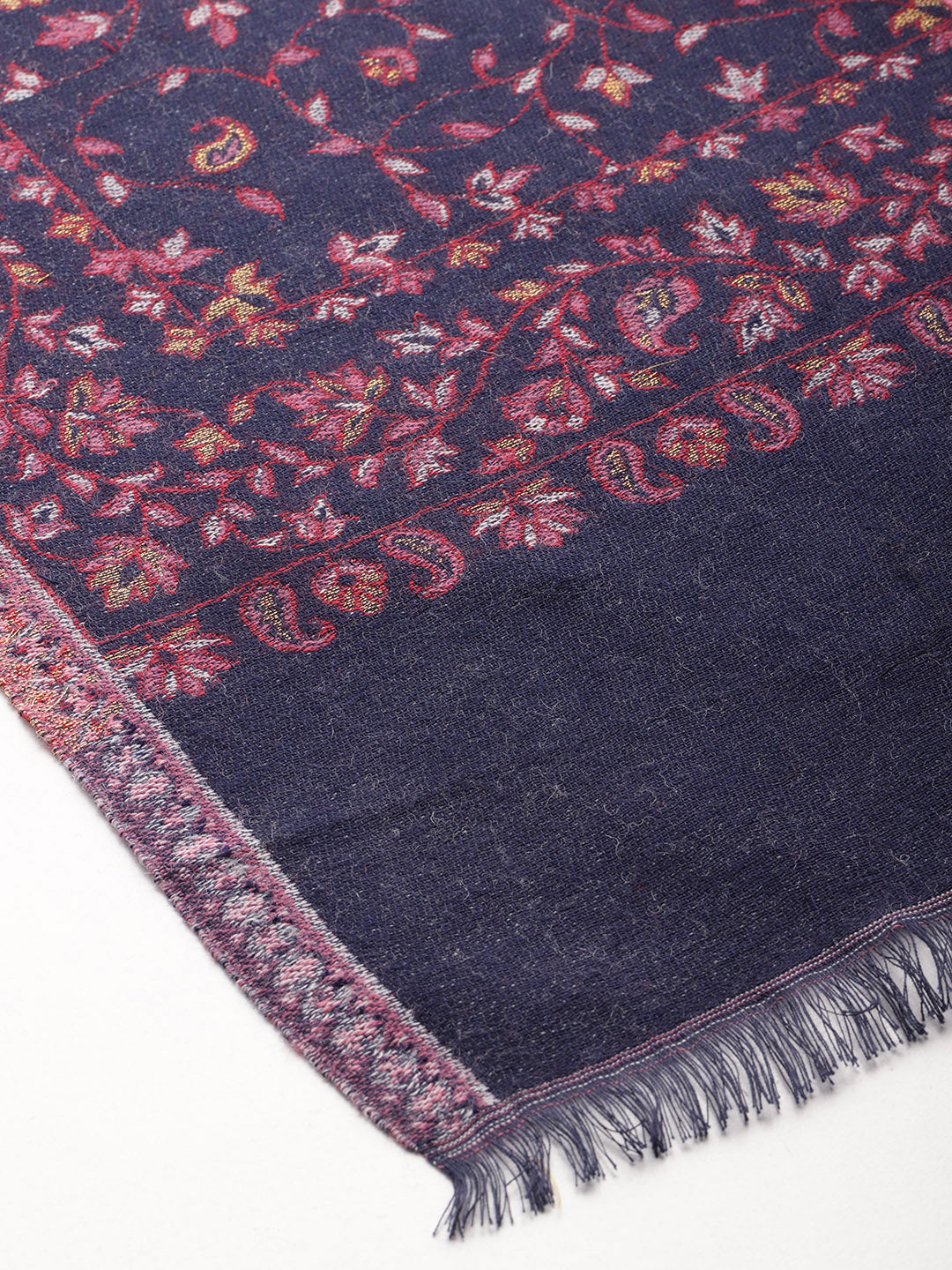 Women Floral Woven Design Shawl