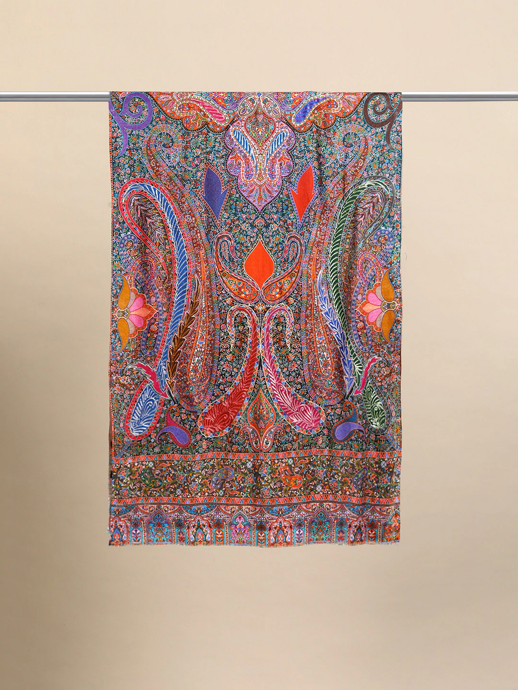 Women Ethnic Motifs Printed Kalamkari Stole