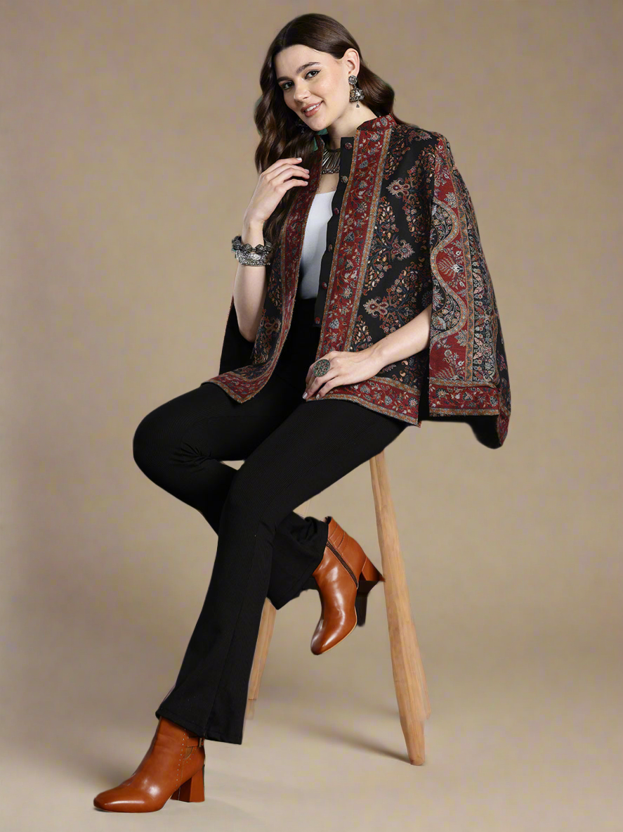 Ashraf Kaani Cape Jacket