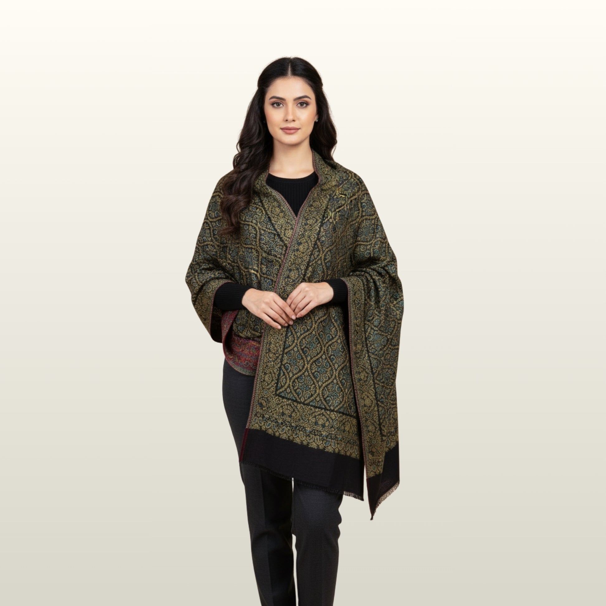 Reversible SuperWool Kaani Shawl