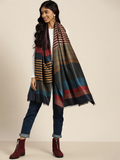 Women Stripe Shawl