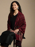 Maroon Kashmiri Palla Stole