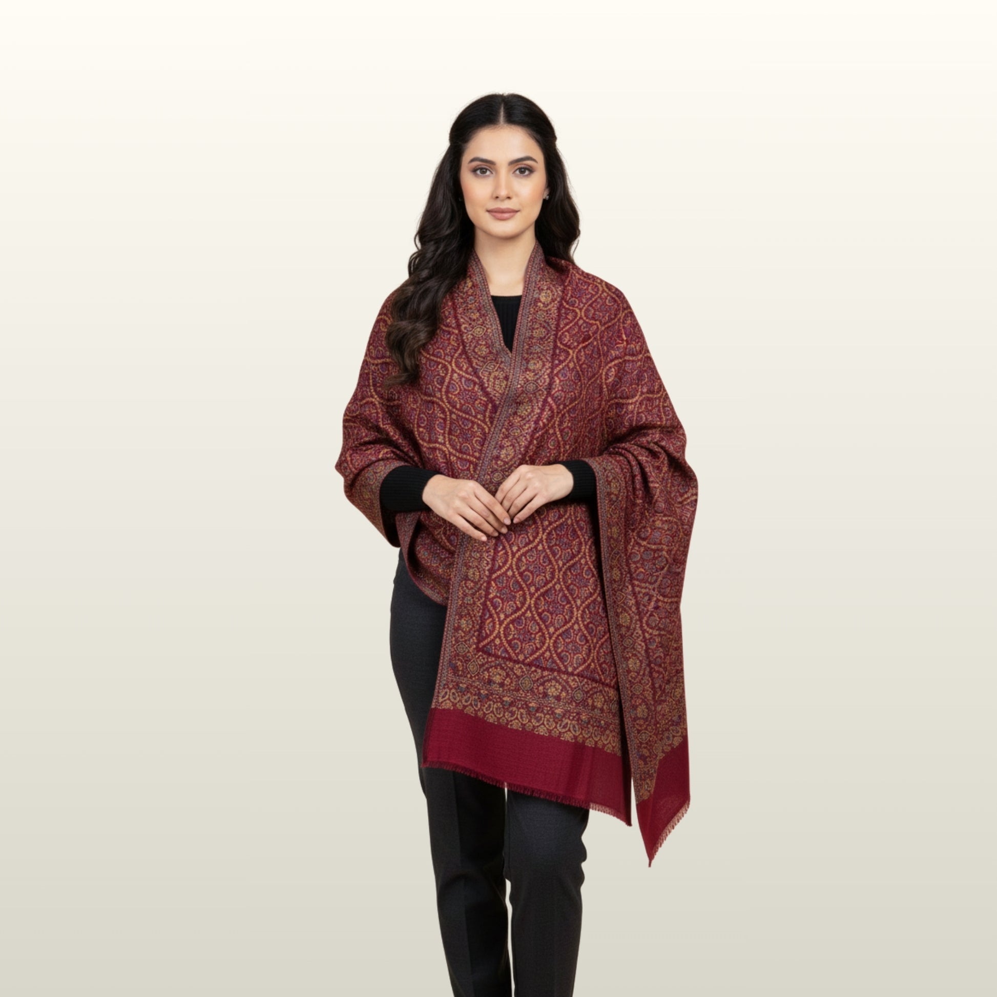 Reversible SuperWool Kaani Shawl