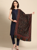 Black Kashmiri Kaani Stole
