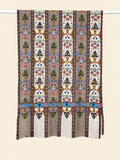 Grey Kalamkari Geometric Stole